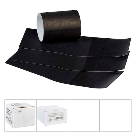 Lapaco Lapaco 1.5'' By 4.25'' Black Napkin Band, PK2000 320-002